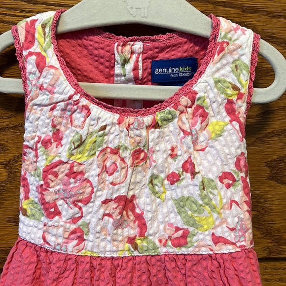 Excellent condition Oshkosh Genuine Kids seersucker dress | 24 months - Picture 4 of 6